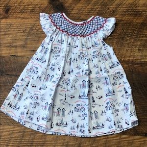Marco and Lizzy smocked infant dress